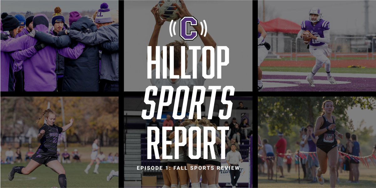 Hilltop Sports Report graphic featuring 2022 Cornell Rams fall sports.